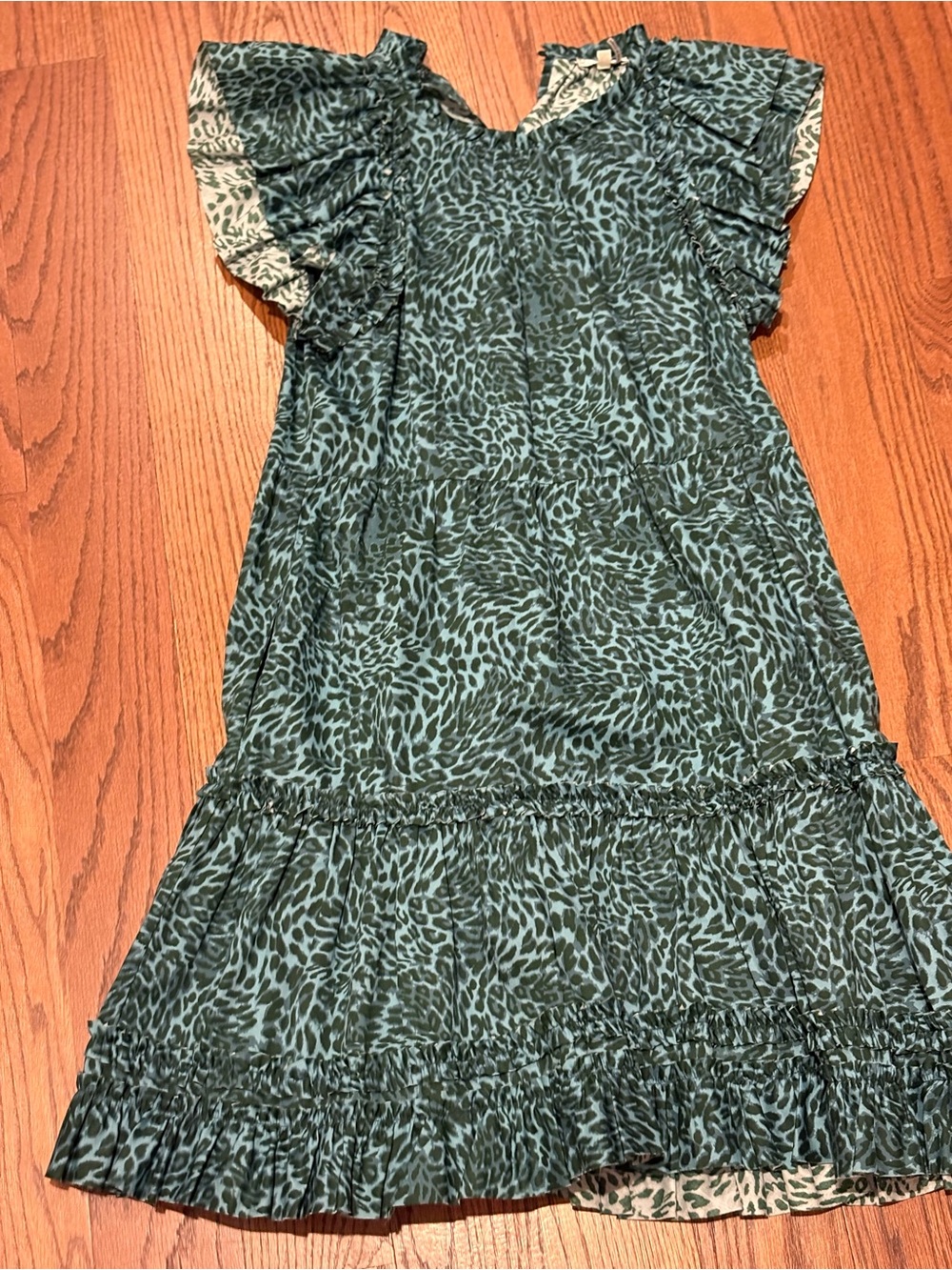 Tyler Böe Ruffle Hem Printed Dress
